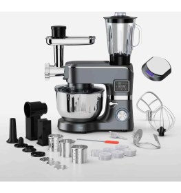 Resim Trumio Çok Işlevli Kıyma Çekme Hamur Mayalama Blender Makinesi 