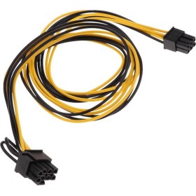 Resim Pcı-E 6-Pin Mini 8-Pin Pcı Express Güç Kablosu Video Kartı Uzatma Kablosu 0.7m 