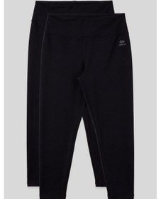 Resim Tommy Life Slim Fit 2li Paket Siyah Büyük Beden Kadın Tayt - 94650 