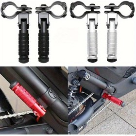 Resim Tongdashop Kırmızı 8mm Evrensel Katlanır Ayaklık - Cnc Alüminyum, Ayarlanabilir, Ergonomik 
