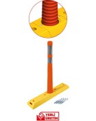 Resim 12297 Delinatörlü Şerit Düzenleme Butonu 92 Cm Yüksek Reflektörlü Trafik Yönlendirme Butonu 