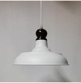 Resim TEKAY AYDINLATMA çocuk odası genç odası koridor mutfak avizesi beyaz metal avize ahşap askılı metal avize Beyaz 14 x 25 