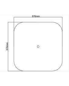 Resim Motifpiyer Lamba Tavan Göbeği-80-Kare-Oval-56 x 56 cm-2 Adet 