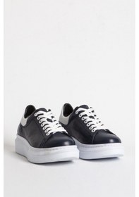 Resim Dericlub 04024 Gerçek Deri Kadın Spor Ayakkabı Lacivert - Beyaz Beyaz - Lacivert 