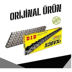 Resim Dıd Bajaj Pulsar Rs 200 2015-2023 520-110 X-ringli Zincir Çelik Renk 