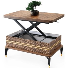 Resim Evistro Akıllı Laptop Sehpa Yemek Masası Orta Sehpa Koyu Ceviz 