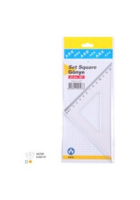 Resim Gönye 21 Cm 45 Derece Şeffaf 