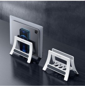 Resim Oatsbasf 03671 Çok İşlevli Bilgisayar Tablet Cep Telefonu Saklama Aparatı, Renk: Basit Versiyon Beyaz Beyaz 