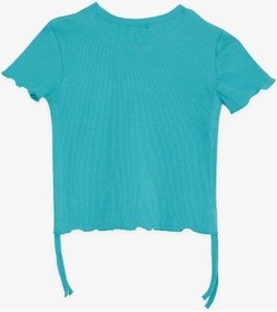 Resim Breeze Kız Çocuk Tişört Yanları Büzgülü 8-14 Yaş, Mint Yeşili-Mint Yeşili Mint 