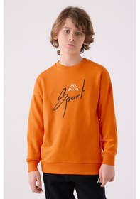Resim Kappa Erkek Çocuk Turuncu Sweatshirt Turuncu 