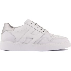 Resim Sail Laker's Sail Lakers - Beyaz Deri Bağcıklı Erkek Sneaker 