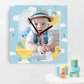 Resim Yakışıklı Prensim Bebek Duvar Saati 