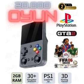 Resim El isi 3.5 Ultrahd Ekran Gamepad Retro i Psp/ps1/neogeo Fıfa Gta 20.000 Games Oyun Konsolu 
