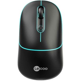 Resim Lenovo Lecoo WS210 Dual Mod RGB Bluetooth ve Kablosuz Şarj Edilebilir Optik Mouse Siyah 