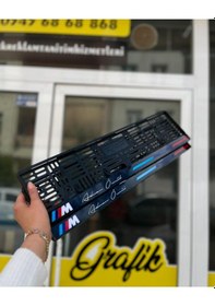 Resim Bmw M Uyumlu Model I Mza Model Plakalik 