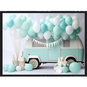 Resim PROMISEBACKDROP2 Doğum Günü, Balon Zinciri, Parti, Etkinlik, Fotoğraf Çekimi, Kumaş Arka Fon 150x200 
