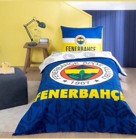 Resim Taç Lisanslı Nevresim Takımı Fenerbahçe Palamut Tek Kişilik 