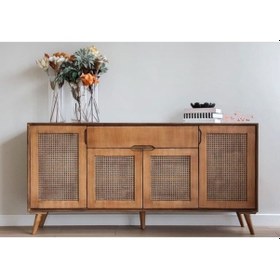 Resim Masifart_Mobilya Masifart Retro Hasırlı Konsol 