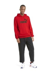 Resim Puma Ess Big Logo Hoodie Erkek Sweatshirt 58668811 Kırmızı 