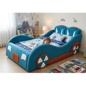 Resim Puf Bebe Montessori 90 x 190 cm Mdf Çocuk Yatağı Yatak Dahildir 