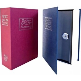 Resim Marsilyan Kitap Görünümlü Gizli Kasa Büyük Boy Anahtarlı Kilitli Para Kasası 