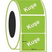 Resim Kuşe Renkli Etiket 80X100 MM 450'li Rulo 