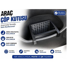 Resim Araç Çöp Kutusu , Araç Kapı Ceplik Çöp Kovası , Universal Araç Koltuk Arkası Çöp Kutusu Çok Renkli 