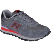 Resim Hammer Jack Hakiki Deri Erkek Spor Ayakkabı-sneakers Hj-19250-m Gri Kırmızı 