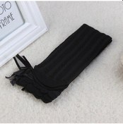 Resim Siyah Bebek Kız Diz Yüksek Çorap Pamuk Tayt Papyon Dekorasyon Bacak Isıtıcı 