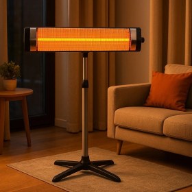 Resim Duvar Tipi Infrared Isıtıcı Ufo Soba 3000 Wat DN3032 Ayaklı Isısını Kendi Ayarlar Havayı Kurutmaz 