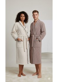 Resim Özdilek Nev Marka Gusn Aile Bornoz Seti 6 Parça Bej-krem Nev,özdilek Grubuna Ait Bir Markadır Çok Renkli 