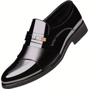 Resim Erkek Slip-On Loaferlar - Üst & EVA Taban, Ofis ve Günlük Kıyafetler için Rahat Düşük-Toplu Ayakkabılar, Bordo & Siyah 
