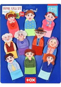 Resim Tox Aile 10 Parça Parmak Kukla . Eğitici Oyuncak T752 