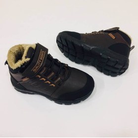 Resim maxmoda Yeni Sezon Kaymaz Taban Kahverengi Içi Kürklü Erkek Çocuk Bot 