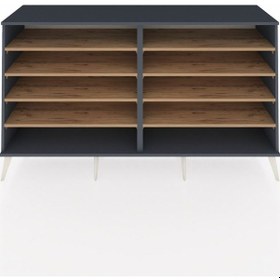 Resim Hyperion Konsol 8 Raflı 176x44x99 Antrasit-antrasit/çam Antrasıt/antrasıt - Antrasıt 