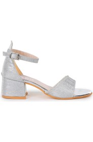 Resim Kiko Kids Elos Günlük Kız Çocuk 4 cm Topuklu Sandalet Ayakkabı Gümüş 