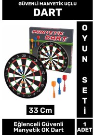 Resim Özel Tasarım Genç Yetişkin Çocuk Oyun Eğlenceli Güvenli Manyetik Uçlu Dart 33 Cm 