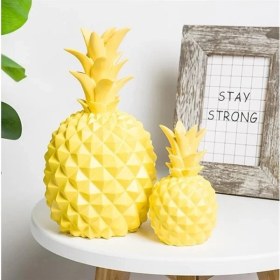 Resim Sanec Ananas Şeklinde Desenli Büyük Boy Pilli Masa ve Gece Lambası 