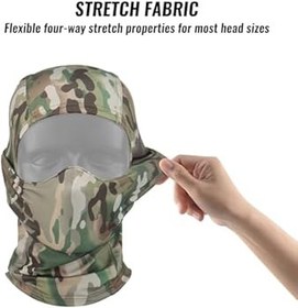 Resim Taktik Balaclava Çekim Maskesi Askeri Eğitim Tam Yüz Maskesi Paintball Motosiklet Balıkçılık Avcılık Maskesi Açık 