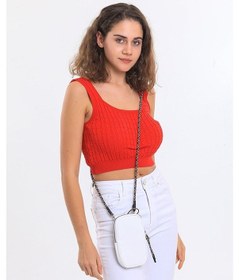 Resim Kadın Omuz Askılı Telefon Çantası 