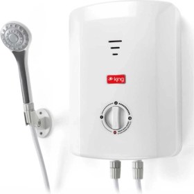 Resim King K 7008 Ekvator Elektrikli Şofben + 6mt Kablo Dahil Takım Montaja Hazır Set 