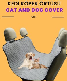 Resim TROBUS Oto Koltuk Koruma Kılıfı Örtüsü Araba Kedi Köpek Minderi Araç Köpek Yatağı Evcil Hayvan Bagaj Havuzu 