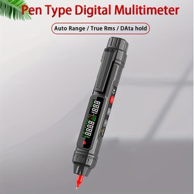 Resim ZLLJMETER Dijital Kalem Multimetre - Otomatik Aralık, Temassız Gerilim & Direnç Testi, Yüksek Hassasiyet (0.1), Plastik, Pil ile Çalışan, Endüstriyel Ölçüm Aletleri için, Pil Dahil Değildir 