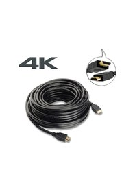 Resim 20M Metre 4K Hdmi Kablo 3D Ultra Hd Ethernet Altın Uç Kablo 