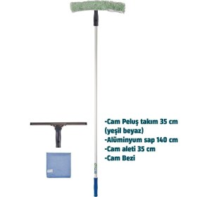 Resim Mediterian Pratik ve hızlı cam temizlik seti, kadın ve erkekler için mükemmel araç 