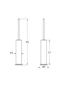 Resim VitrA Origin Classic Tuvalet Fırçalığı Mat Siyah A4452136 