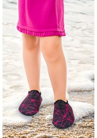 Resim Kiko Kids Prizma Havuz Plaj Kız Çocuk Deniz Ayakkabısı 7515 Siyah - Fuşya Siyah - Fuşya 