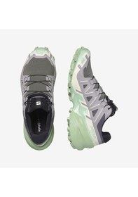 Resim Salomon 475820 Speedcross 6 W Castlerock/vanilla Ice/smoke Green Kadın Outdoor Ayakkabı Gri 