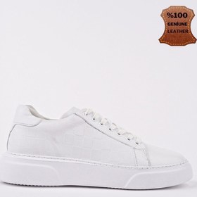Resim Muggo Morta Kalın Taban Bağcıklı Hakiki Deri Erkek Günlük Sneaker Spor Ayakkabı 