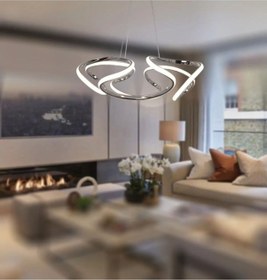 Resim Drone Model Modern Sarkıt Beyaz Işık Ultra Power Hol Avizec 